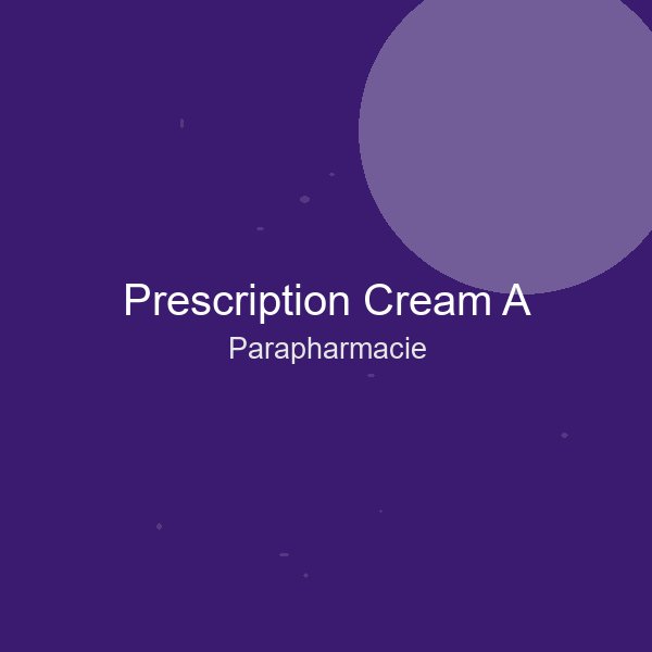 Prescription Cream A